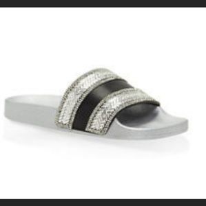Rhinestone Encrusted Slides